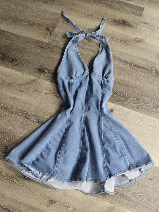 Blashe Dresses & Skirts - Blue Denim Halter Dress